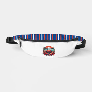 kust/nautische zeekrab Fanny Pack Heuptasje