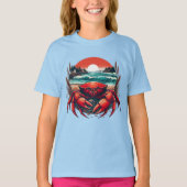 kust-/nautische zeekrab t-shirt (Voorkant)