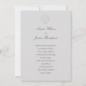 Kust Nautische Zeeschelp Classic Script Wedding Kaart (Voorkant)
