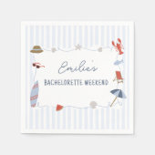 Kust New England Cape Cod Bachelorette servetten (Voorkant)