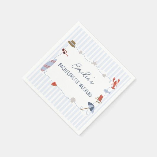 Kust New England Cape Cod Meisjesuitje Servetten (Hoek)