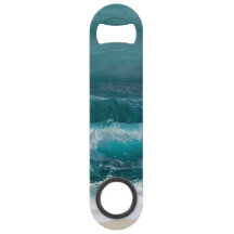 Kust Oceaan Golf Nautische Foto Flesopener