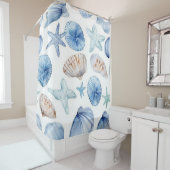 Kust Oceaan Schelpen Douchegordijn (In situ)