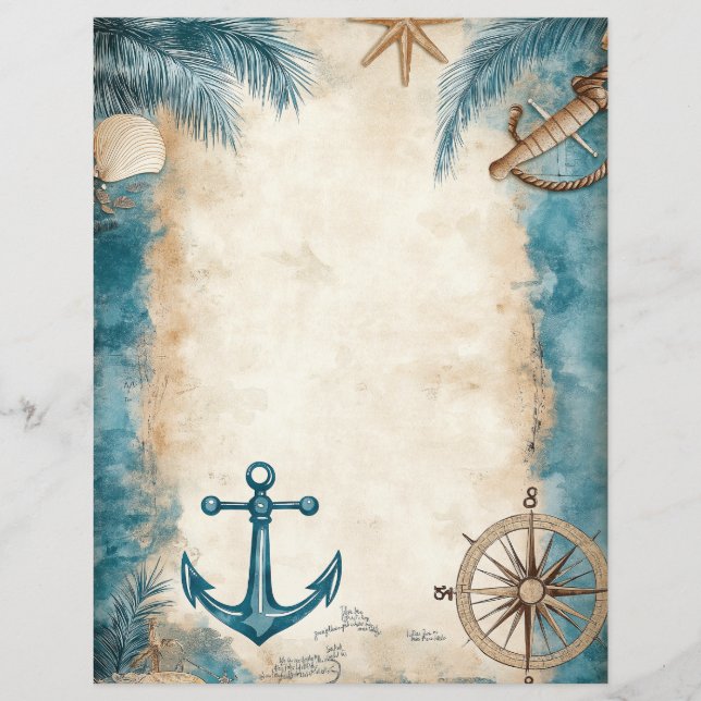  kust oceaan strand plakboek junk journal (Voorkant)