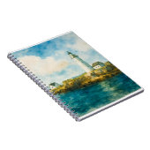 Kust Oceaanlandschap - Blue Sky & Rocky Shore Notitieboek (Rechterzijde)