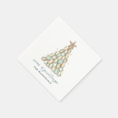 Kust Oester Schelp Kerst Servet (Hoek)