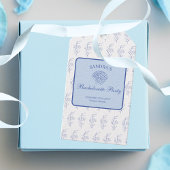 Kust Oma Beach Bach Bachelorette Party Cadeaulabel