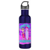 Kust Oma Strand Esthetische Trend Surfer Waterfles (Voorkant)