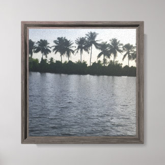 Kust op een canvasprint canvas afdruk