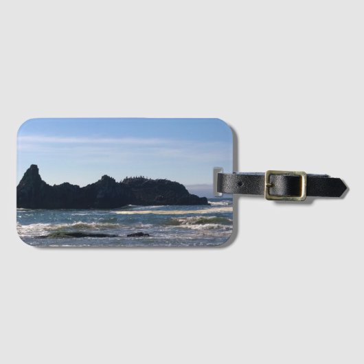Kust op Seal Rock, Oregon Bagagelabel (Voorkant (horizontaal))