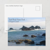 Kust op Seal Rock Oregon Briefkaart (Voorkant / Achterkant)