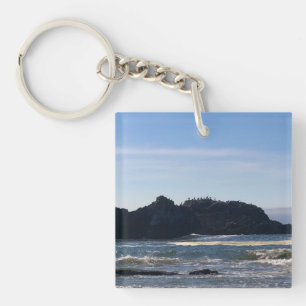 Kust op Seal Rock, Oregon Sleutelhanger