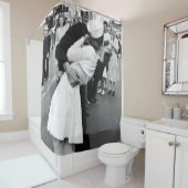 Kust op VJ Dag Wereldoorlog Douchegordijn (In situ)