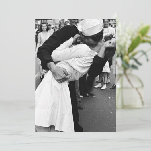 Kust op VJ Dag Wereldoorlog Kaart (Staand voorkant)