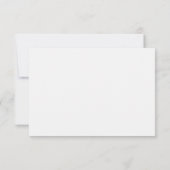 Kust Paraplu Hond Minimalistisch Monogram Notitiekaartje (Achterkant)