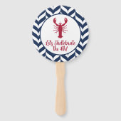 Kust Patriottische 4 juli Shellebrate Handwaaier (Voorkant)