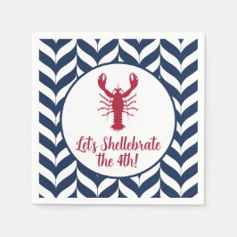 Kust Patriottische 4 juli Shellebrate Servet