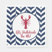 Kust Patriottische 4 juli Shellebrate Servet (Voorkant)