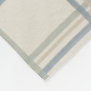 Kust raamwerkruitpatroon in zachte blauwe salie fleece deken