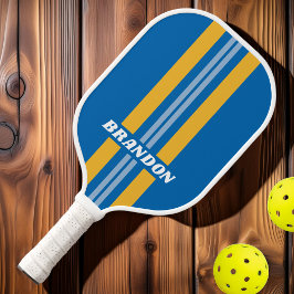 Kust Rally Strepen met Naam Pickleball Paddle
