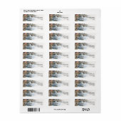 Kust Retouradreslabels | Havenboten Etiket (Full Sheet)