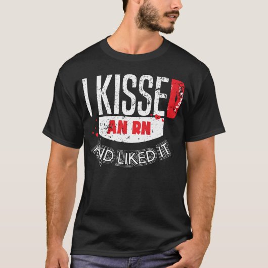 Kust RN Nurse RN Husband Echtgenote Wife Boyvriend T-shirt (Voorkant)