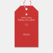 Kust Rode Krab Kerstkous Cadeaulabel (Achterkant)