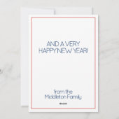 Kust Rode Krab Kerstkous Feestdagenkaart (Achterkant)