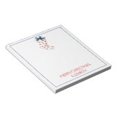 Kust Rode Krab Kerstkous Notitieblok (Schuin)