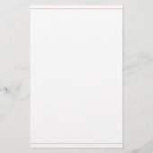 Kust Roze Schelp op Witte Persoonlijke Uitvoering Briefpapier (Achterkant)
