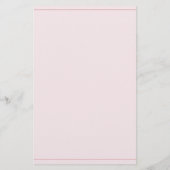 Kust Roze Zeeschelp Persoonlijk Briefpapier (Achterkant)
