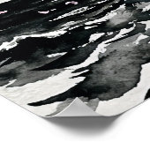 Kust Sakura - Watercolor Stijl Kersenbloesem Poster (Hoek)