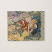 Kust Santa Claus Vintage Kerstmis Legpuzzel (Horizontaal)