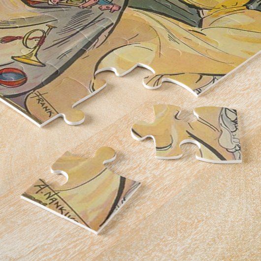 Kust Santa Claus Vintage Kerstmis Legpuzzel (Zijkant)