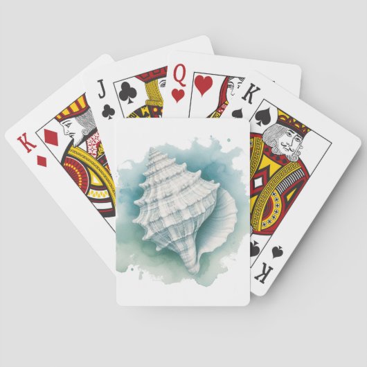 Kust-/schelpen Pokerkaarten (Achterkant)