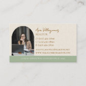 Kust Seashell Logo neutraal vastgoed Visitekaartje (Voorkant)