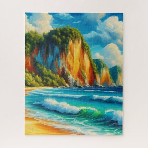 Kust Serenity Majestic Cliffs & rustige oevers Legpuzzel