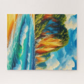 Kust Serenity Majestic Cliffs & rustige oevers Legpuzzel (Horizontaal)