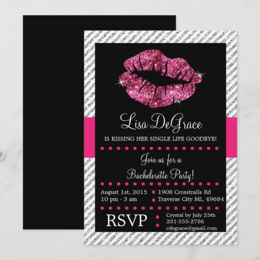 Kust Single Life Vaarwel Bachelorette nodigt uit Kaart (Voorkant / Achterkant)