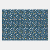 Kust Sneeuwvlokken & Nautische Elementen Inpakpapier Vel (Voorkant 3)