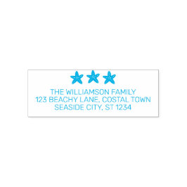 Kust Starfish Beach Familie Retour Adres Zelfinktende Stempel