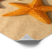Kust Starfish Summer Beach Trendy Wall Art Poster (Hoek)