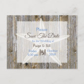 Kust Starfish Wedding Save the Date Briefkaart (Voorkant)
