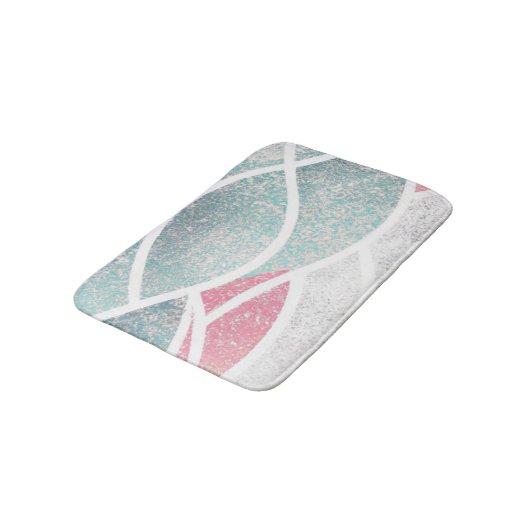 Kust/strand abstracte golven badmat (Gekanteld)