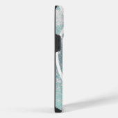 Kust/strand abstracte golven iPhone hoesje (Rechterkant)