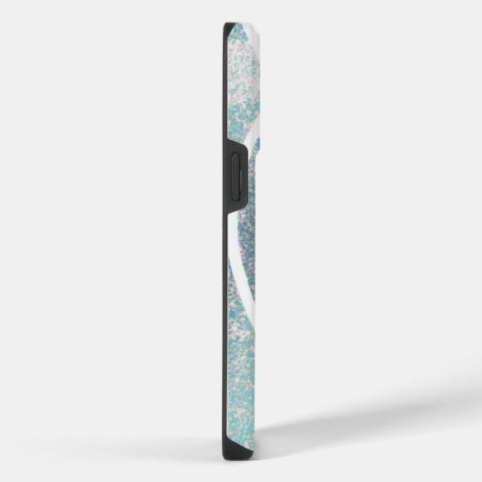 Kust/strand abstracte golven iPhone hoesje (Rechterkant)