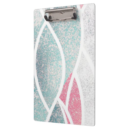 Kust/strand abstracte golven klembord (Links)