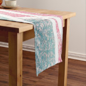 Kust/strand abstracte golven korte tafelloper (Voorbeeld)