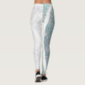 Kust/strand abstracte golven leggings (Achterkant)
