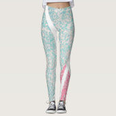 Kust/strand abstracte golven leggings (Voorkant)